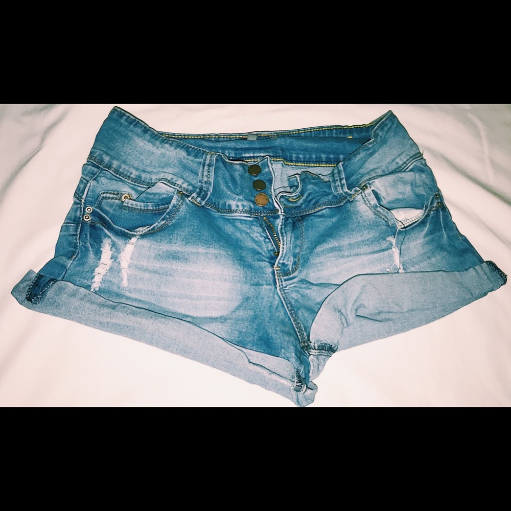 Denim shorts